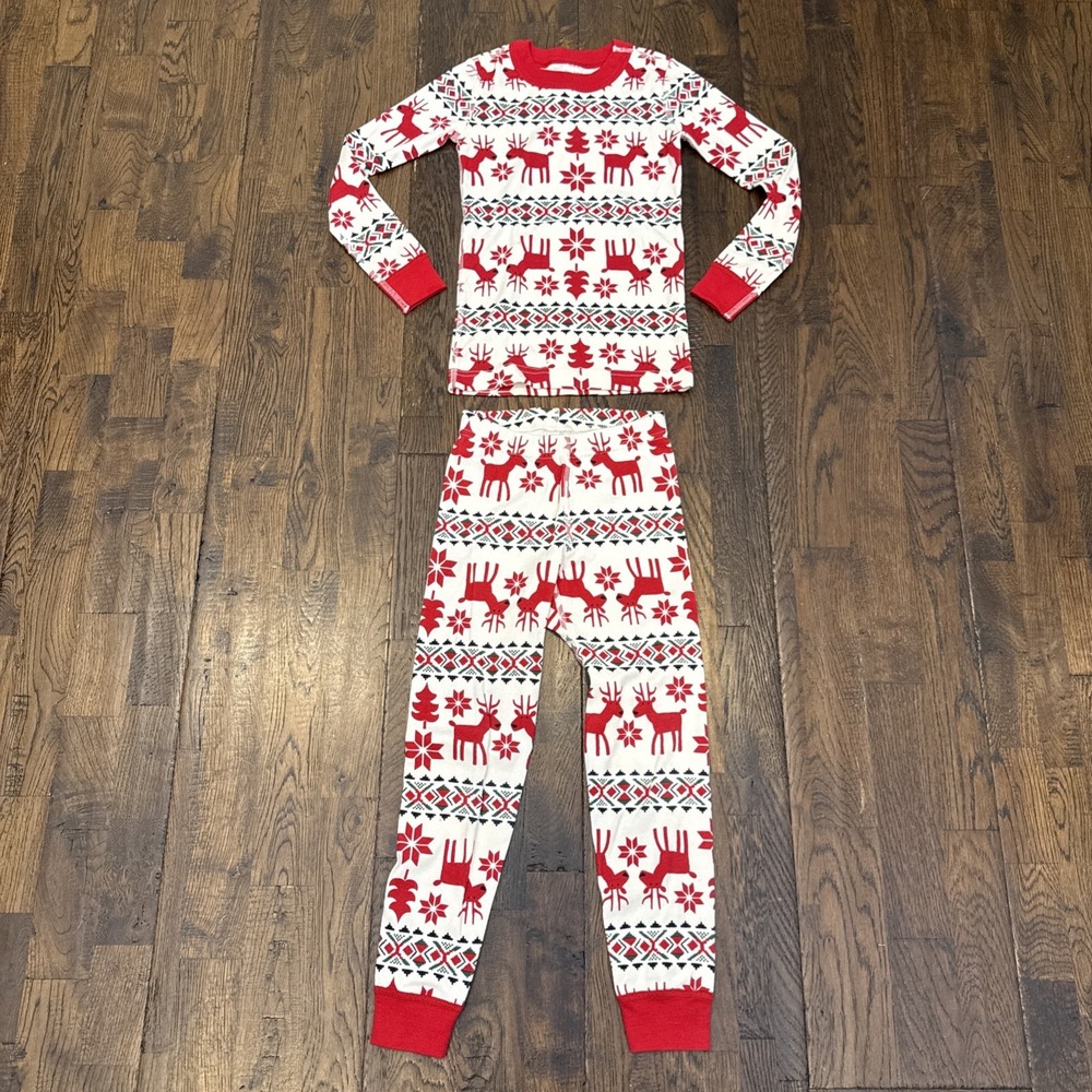 Hanna Andersson Holiday Reindeer Pajamas 110cm US 5 NWOT Christmas Kids Set